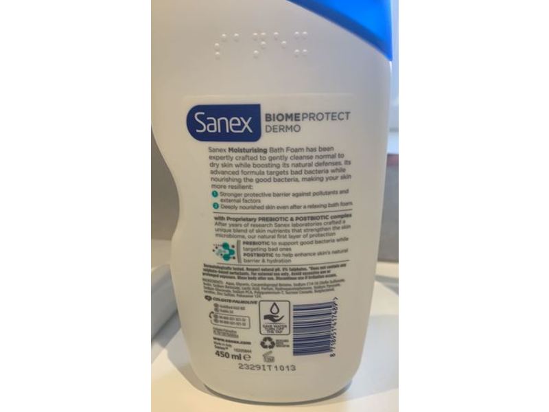 Sanex Biome Protect Dermo Moisturizing Bath Foam, 450 mL