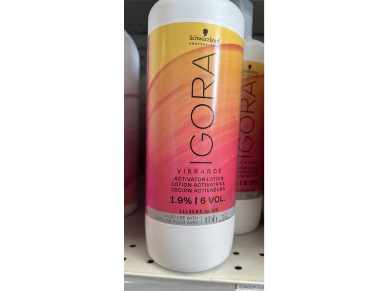 Schwarzkopf Igora Vibrance Activator Lotion, 1.9% 6 Vol, 33.8 fl oz/1 L