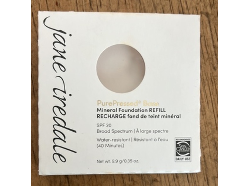 Jane Iredale Purepressed Base Mineral Foundation Refill, Riviera, SPF 20, 0.35 oz/9.9 g
