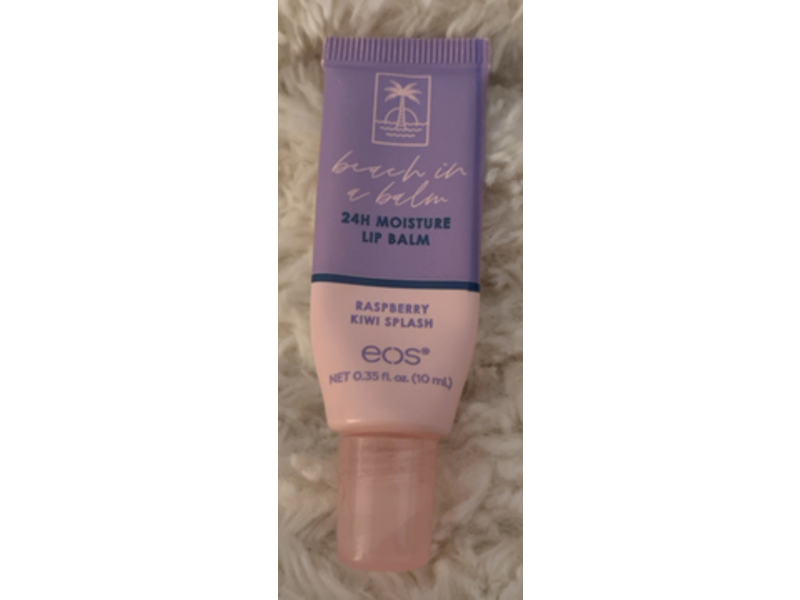 Eos Beach In A Balm Lip Balm, Raspberry Kiwi Splash, 0.35 fl oz/10 mL