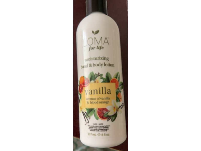 Loma Moisturizing Hand & Body Lotion, Vanilla, 8 fl oz/237 mL