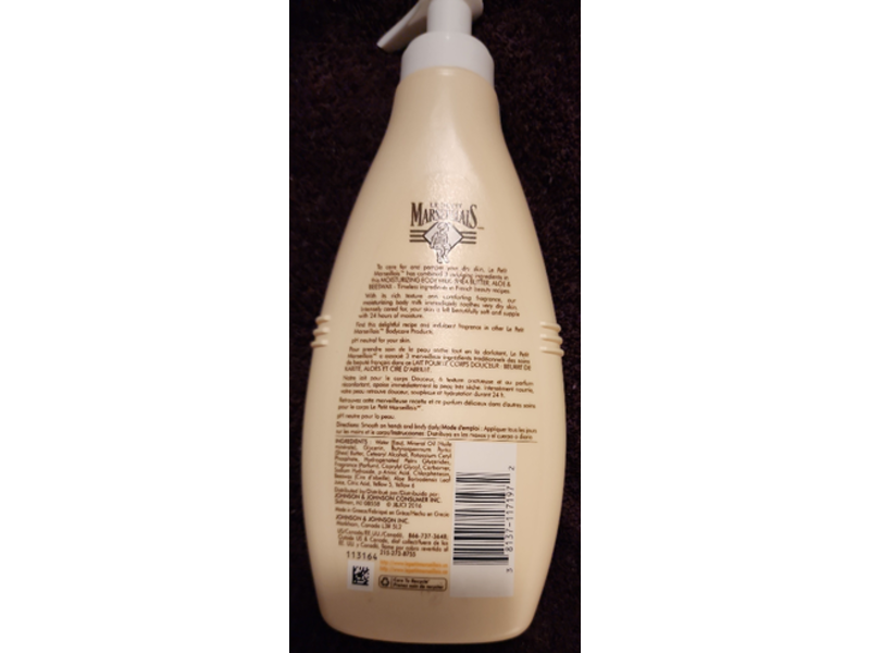 Le Petit Marseillais Body Lotion, Shea Butter + Aloe + Beeswax, 8.4 fl oz/250 mL, Pack Of 3