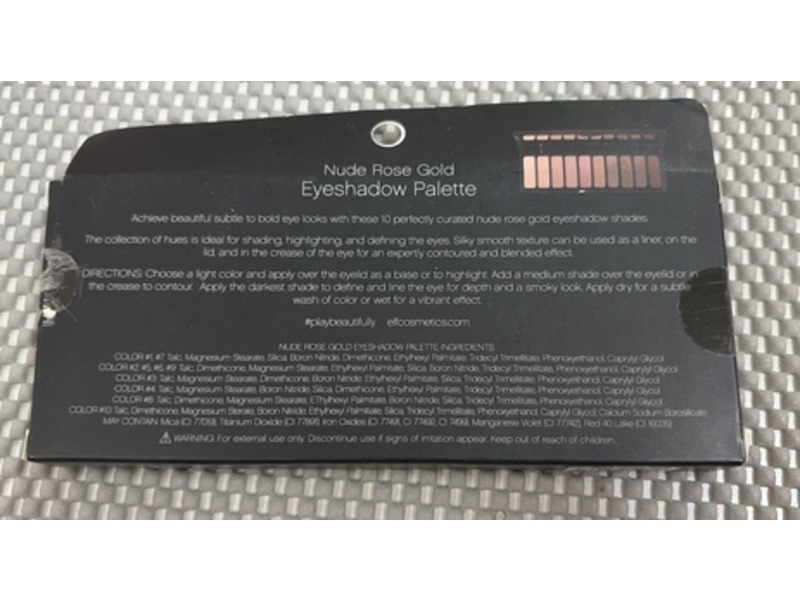 e.l.f Eyeshadow Palette, Nude Rose Gold, 0.49 oz/14 g