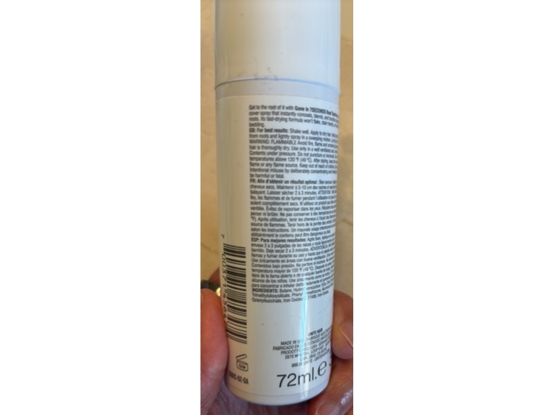 Unite Gone In 7 Seconds Root Touch Up Spray, Dark Brown/Black, 2 oz/57 g