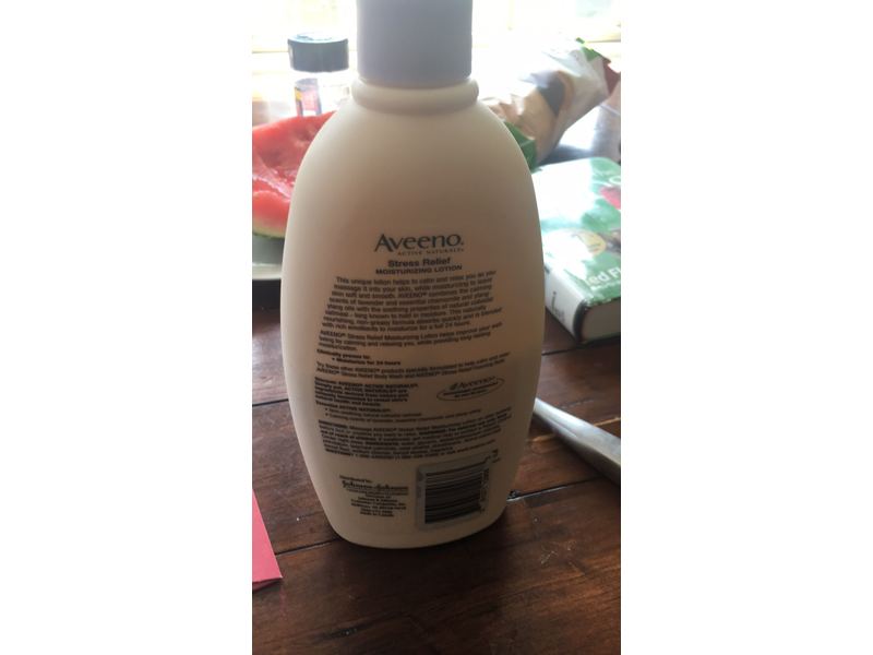 Aveeno Stress Relief Moisturizing Lotion, Lavender Scented, 33 fl oz/975 mL
