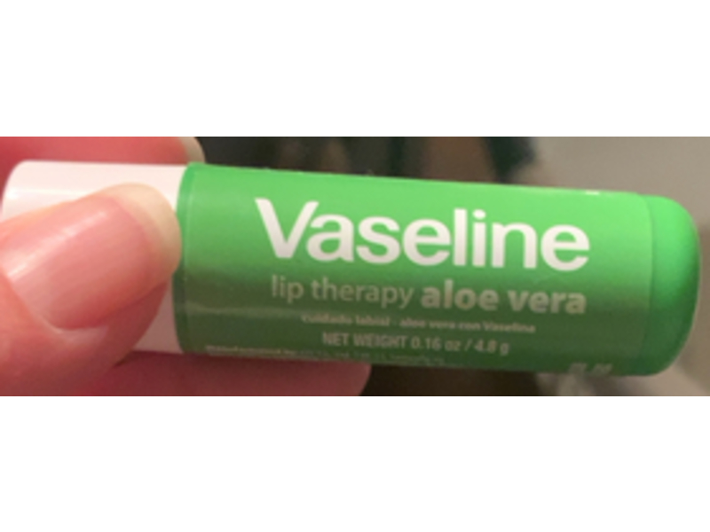 Vaseline Lip Therapy Lip Balm, Aloe Vera, 0.16 oz/4.8 g, Pack Of 3