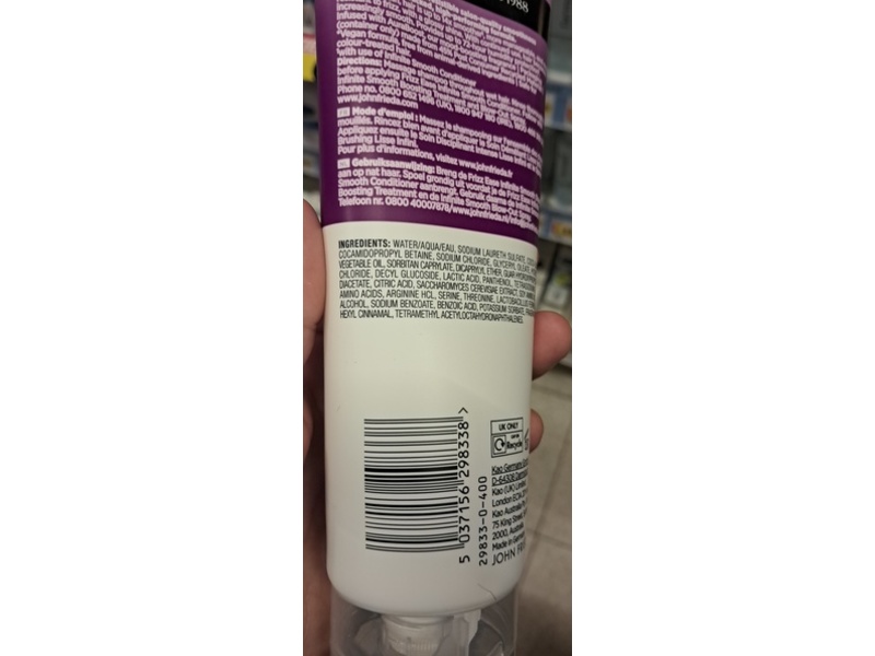 John Frieda Frizz Ease Infinite Smooth Shampoo, 250 mL