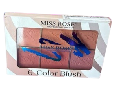 Miss Rose Face Blush Palette, 21 g