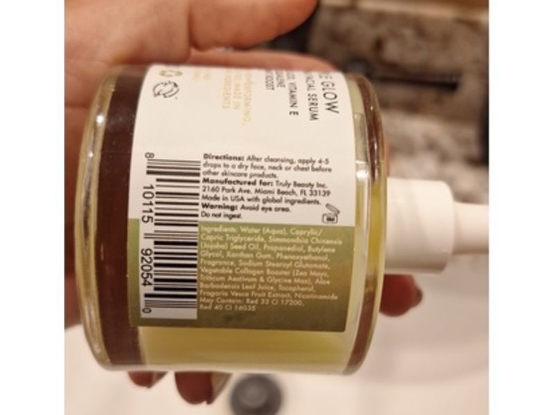 Truly Pineapple Glow Brightening Facial Serum, 3.4 fl oz/100 mL