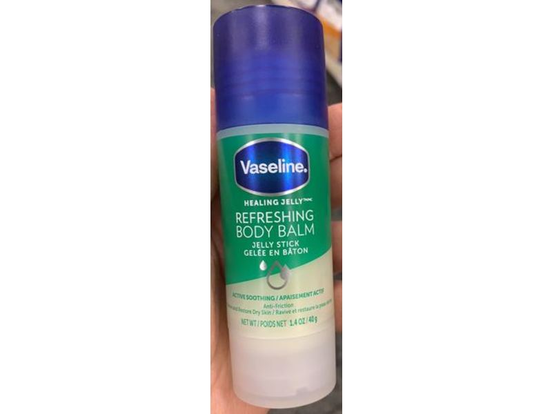 Vaseline Refreshing Body Balm Jelly Stick, Anti-Friction, 1.4 oz/40 g