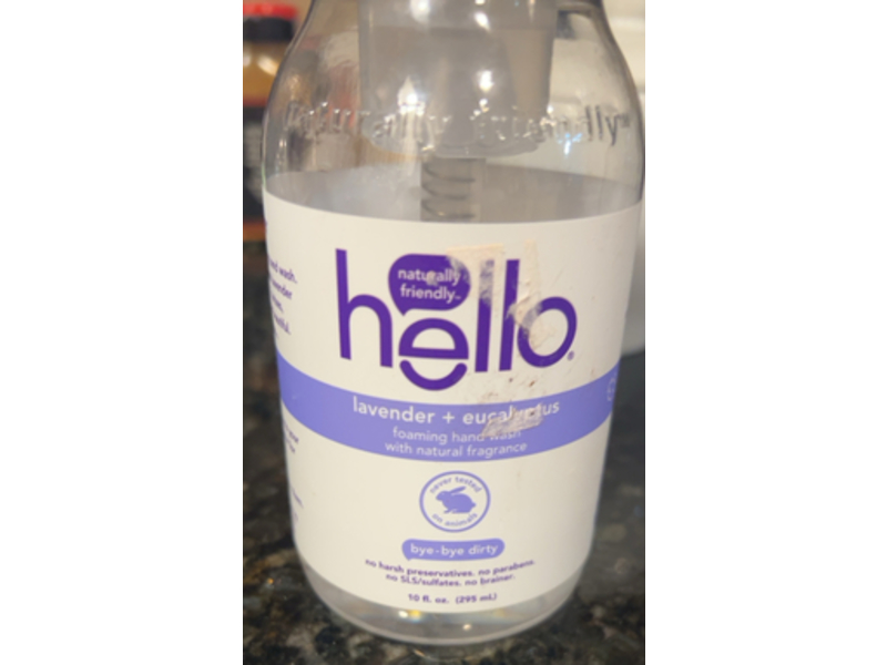 Hello Foaming Hand Wash, Lavender + Eucalyptus, 10 fl oz/295 mL