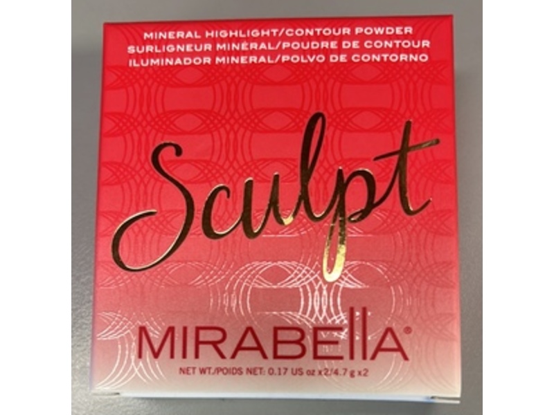 Mirabella Mineral Highlight /Contour Powder Sculpt Duo, 0.17 oz/7 g