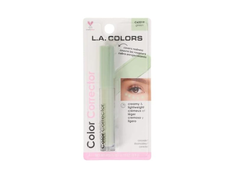 LA Colors Color Corrector Concealer, Green, 0.13 oz