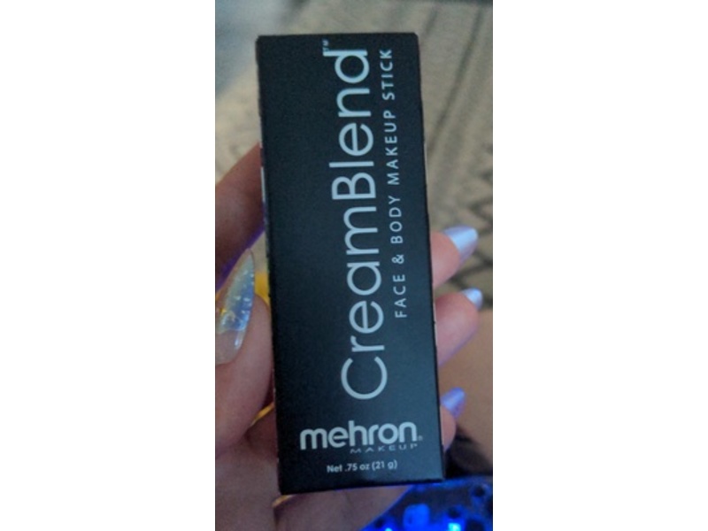 Mehron Makeup Cream Blend Foundation Stick, Orge Green, 0.75 oz/21 g