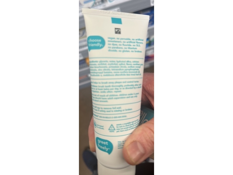 Hello Antiplaque + Whitening Fluoride Free Toothpaste, Natural Peppermint, 5 oz/141 g