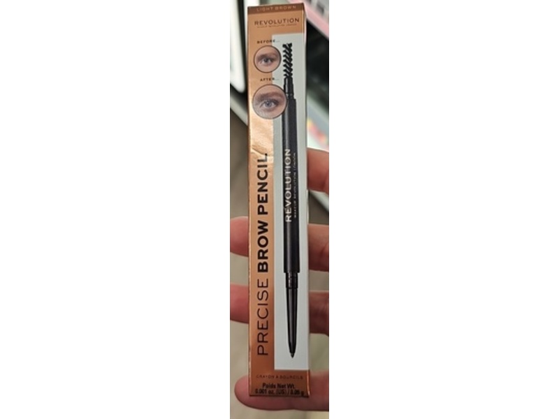 Revolution Precise Brow Pencil, Light Brown, 0.001 oz/0.05 g