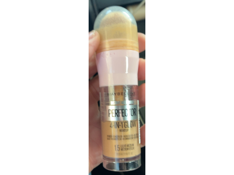 Maybelline Instant Age Rewind 4-In-1 Glow Makeup, Light/Medium, 0.68 fl oz/20 mL
