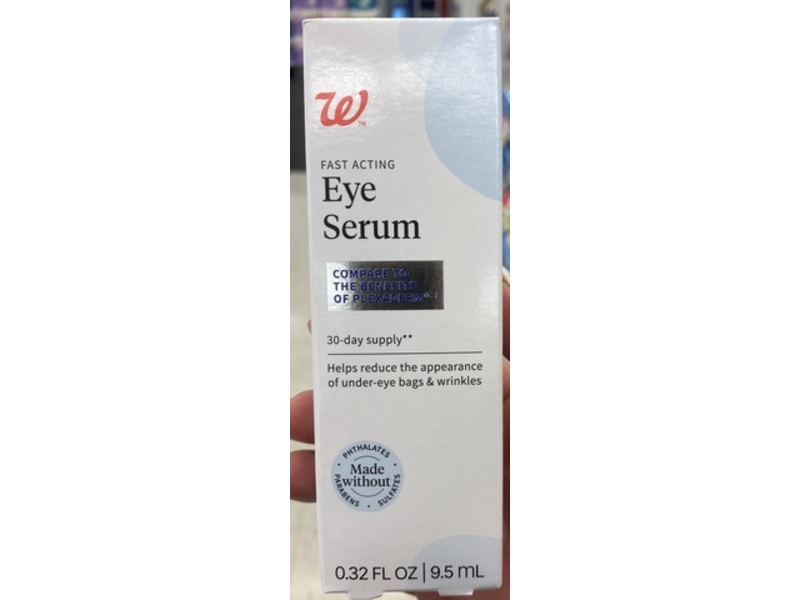 Walgreens Fast Acting Eye Serum, 0.32 fl oz/9.5 mL