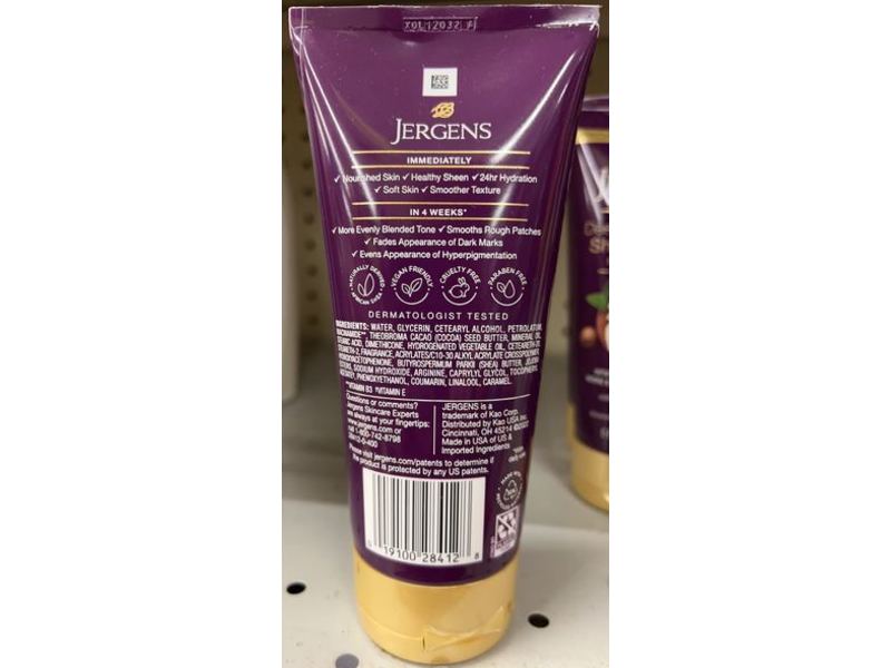 Jergens Deep Conditioning Whipped Butter Blend, Shea + Cocoa, Vitamin B3 & E, 6 fl oz/177 mL