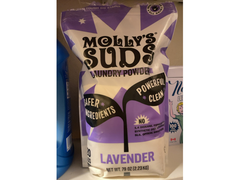 Molly's Suds Original Laundry Powder, Lavender, 120 Loads, 79 oz/2.29 kg