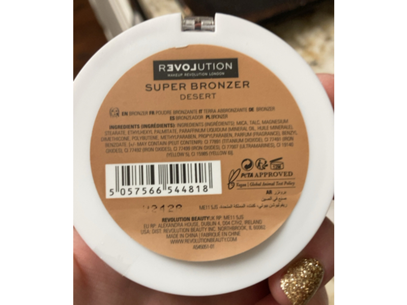 Revolution Super Matte Finish Bronzer Powder, Desert, 0.21 oz/6 g