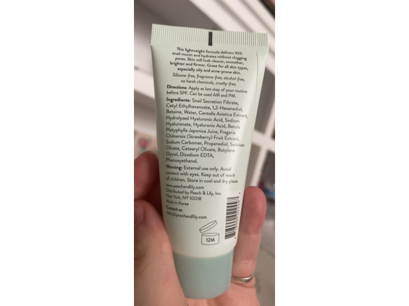 Peach Slices All In One Moisturizer, Snail Rescue, 1.01 fl oz/30 mL