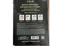 Cala Hydrating & Revitalizing Essence Face Masks, Hyaluronic Acid & Collagen, 0.8 fl oz/23 g, 5 Count - thumbnail 3