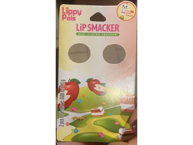 Lip Smacker Lippy Pals Lip Gloss, Foxy Apple + Happy Carrot Cake, 0.28 oz / 8 g, Pack Of 2