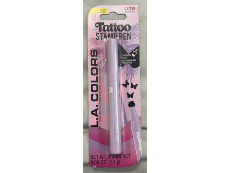 L.A. Colors Tattoo Stamp Pen, Butterfly, 0.03 oz/1.1 g