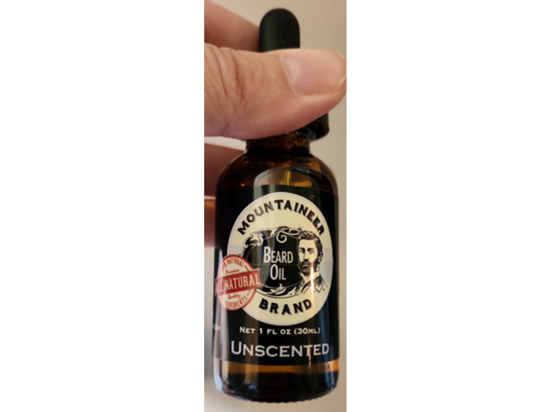 Mountaineer Beard Oil, Unscented, 1 fl oz/30 mL