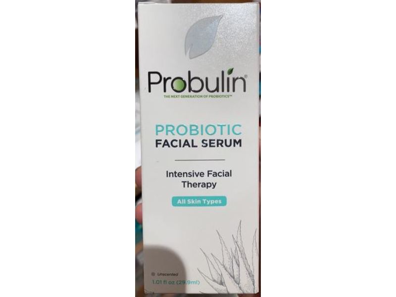 Probulin Probiotic Facial Serum, Intensive Facial Therapy, Unscented, 1.01 fl oz/29.9 mL