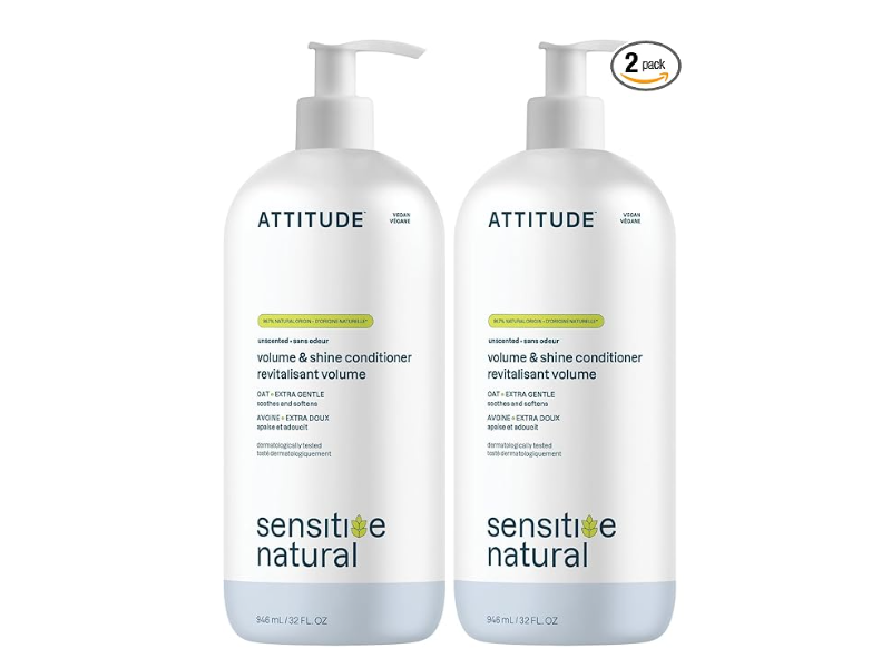 Attitude Volume & Shine Conditioner, Oatmeal, 32 fl oz/346 mL, Pack Of 2