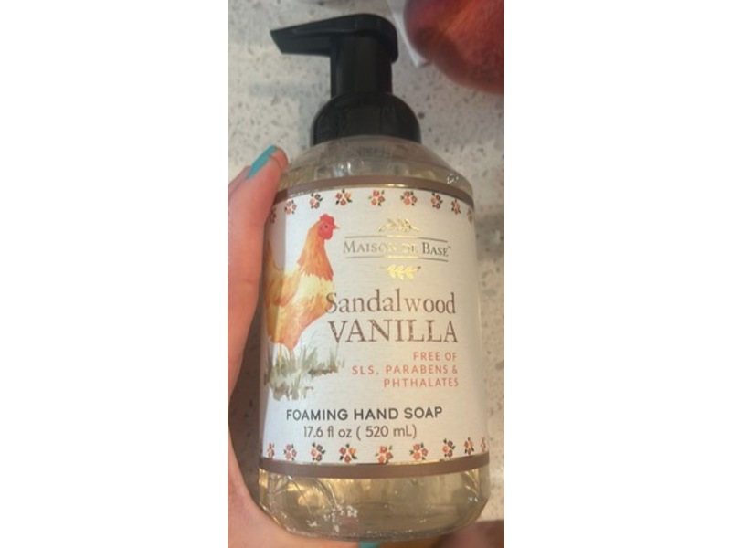 Maison De Base Foaming Hand Soap, Sandalwood Vanilla, 17.6 fl oz/520 mL