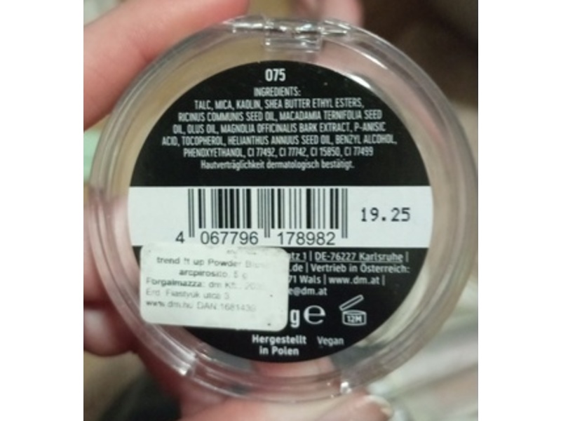 Dm Trend It Up Powder Blush, 075 Rose, 5 g