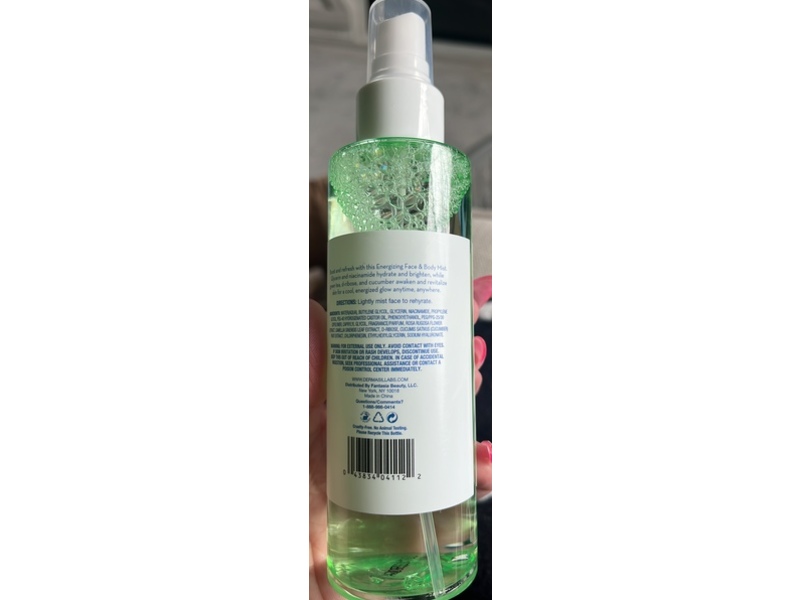 Dermasil Energizing Face And Body Spray, Green Tea & Cucumber, 5 fl oz/148 mL