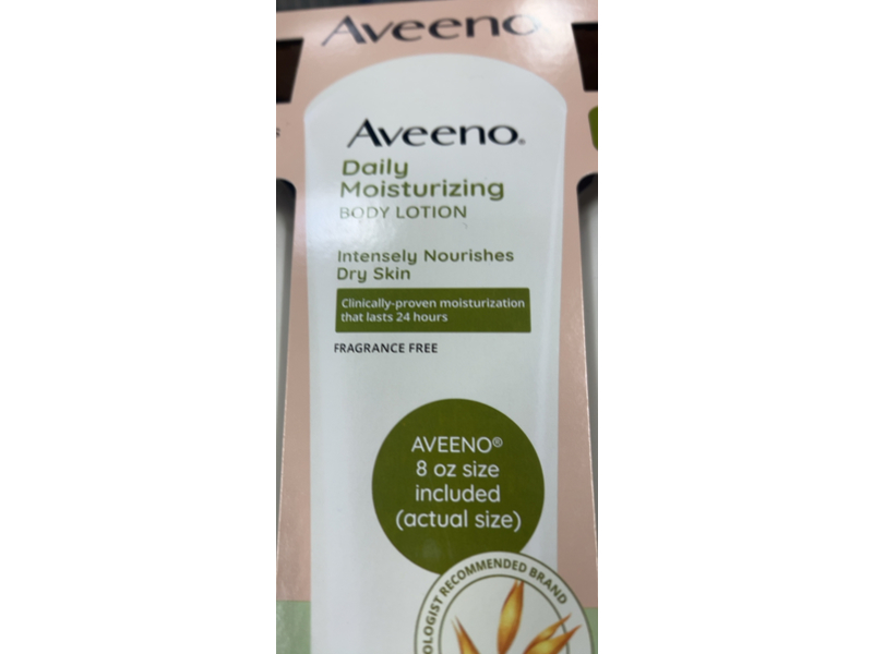 Aveeno Daily Moisturizing Body Lotion, 18 fl oz/532 mL, Pack of 3
