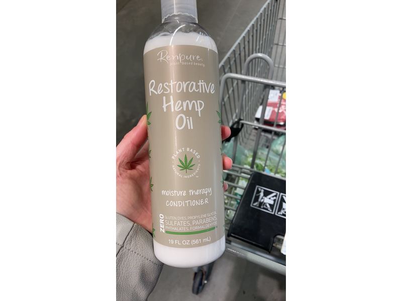 Renpure Restorative Hemp Oil Conditioner, 19 fl oz (561 ml)