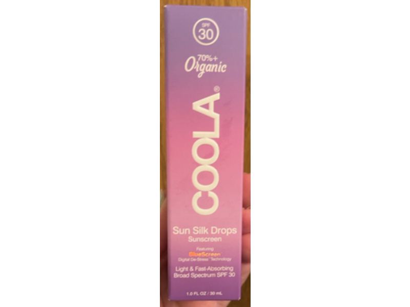 Coola Organic Sun Silk Drops Sunscreen, SPF 30, 1 fl oz/30 mL