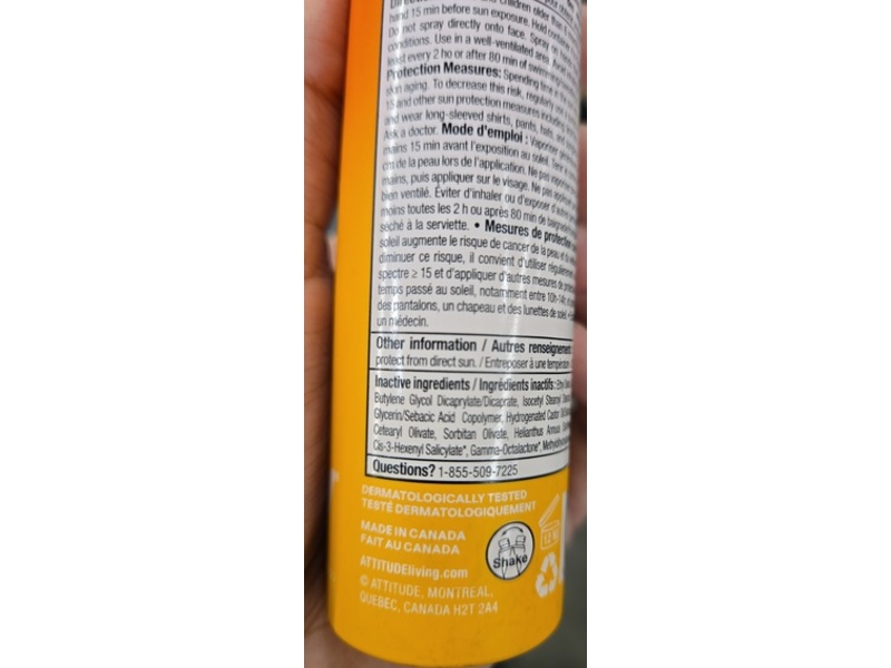 Attitude Sunly Mineral Sunscreen, Tropical Coco, SPF 50+, 3 oz/85 g