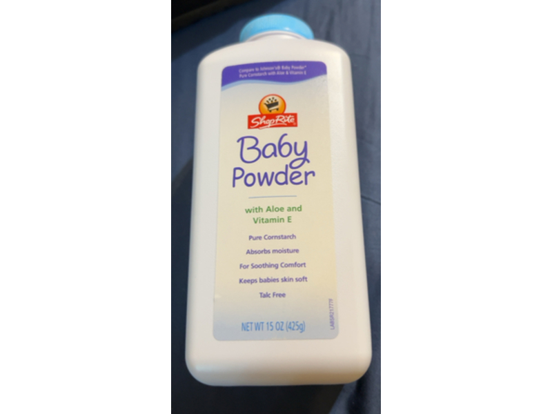 Shoprite Baby Powder, Aloe & Vitamin E, 15 oz/425 g