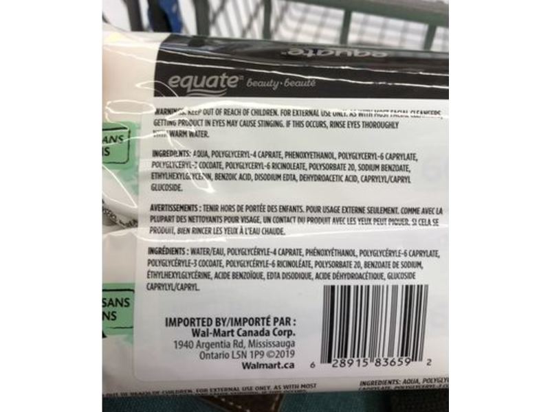 Equate Sensitive Skin Facial Wipes, Fragrance Free, 60 Count