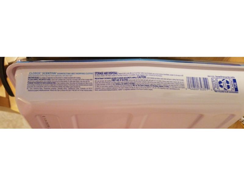 Clorox Disinfecting Mopping Cloth, 12 Count