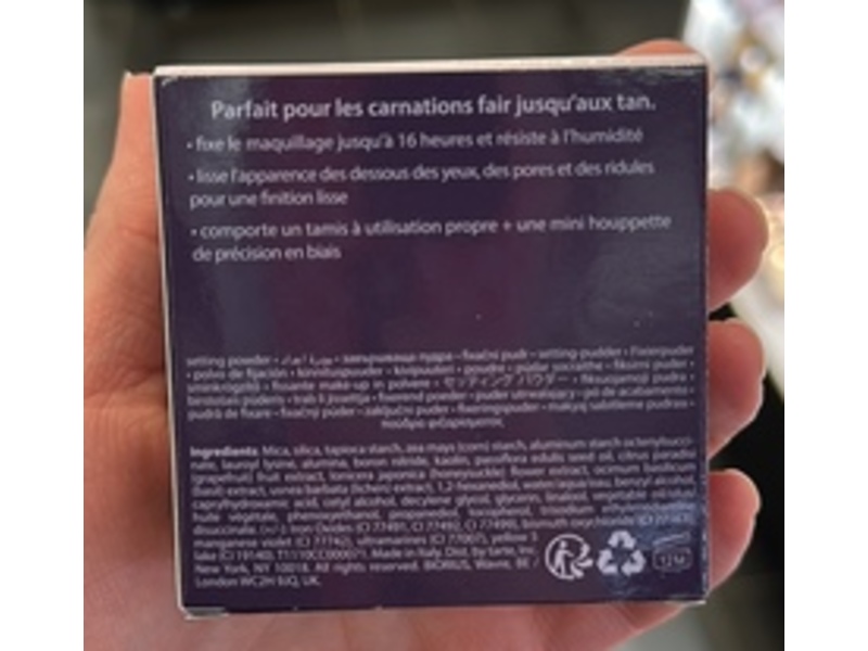 Tarte Creaseless Setting Powder, Pink, 0.24 oz/7 g