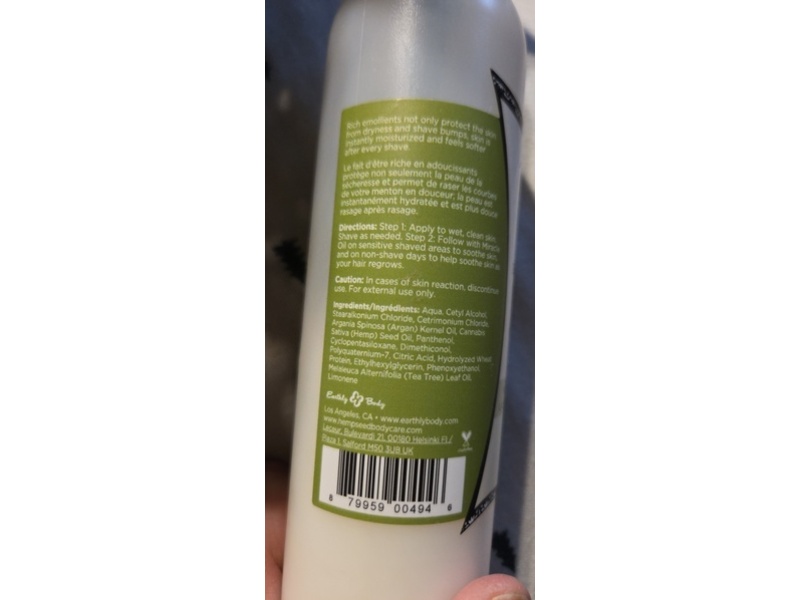 Earthly Body Miracle Oil Shave Cream, Tea Tree, 8 oz/237 mL