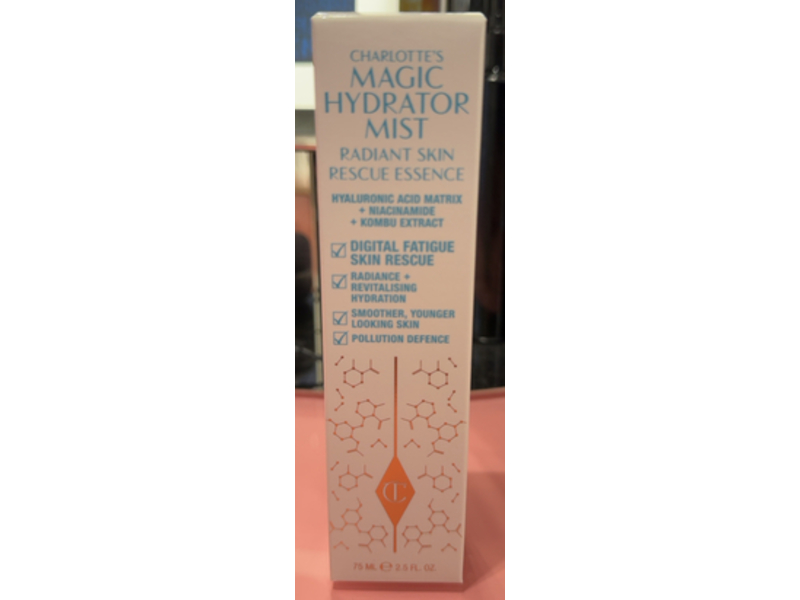 Charlotte Tilbury Magic Hydrator Face Mist Radiant Skin Rescue Essence, 2.5 fl oz/75 mL