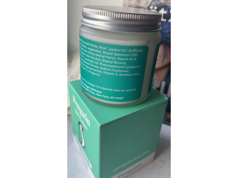 Penguin CBD Cream, Peppermint Lavender, 4 oz/118 mL