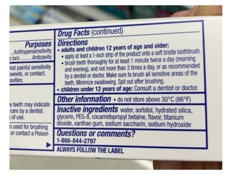 Sensodyne Pronamel Gentle Whitening Toothpaste, Alpine Breeze, 4.0 oz/113 g