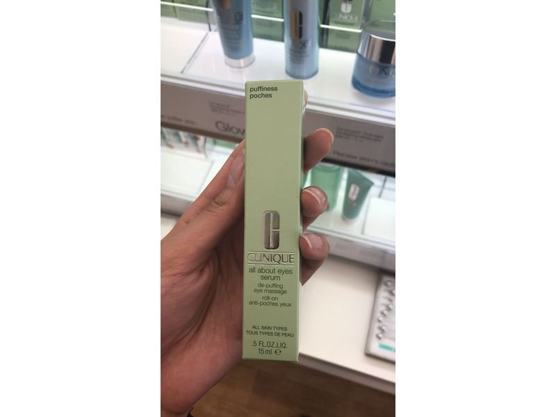 Clinique All About Eyes Serum Depuffing Eye Massage, 0.5 fl oz