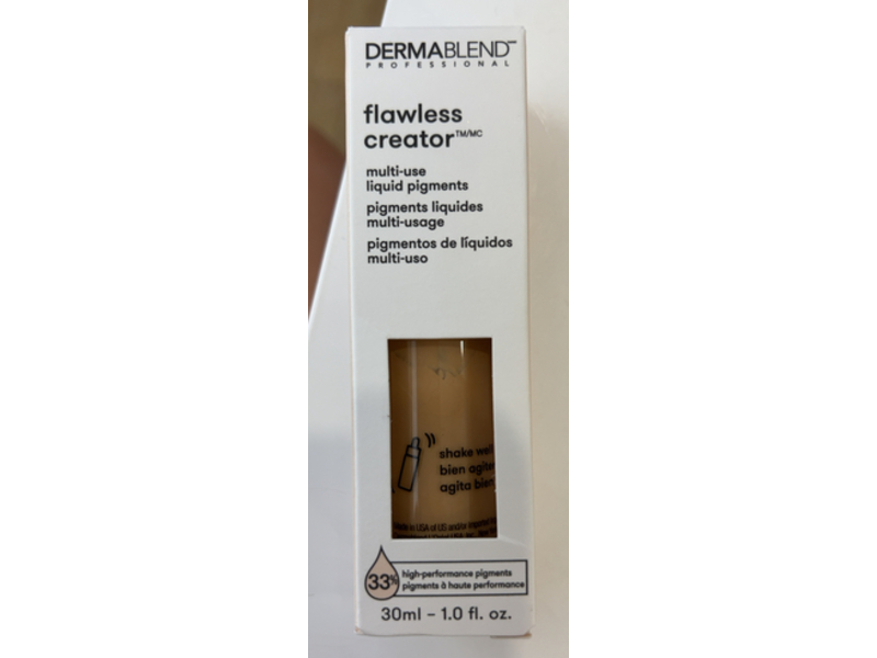 Dermablend Flawless Creator Liquid Foundation Makeup Drops, Oil-Free, Water-Free, 37N, 1 Fl. Oz.
