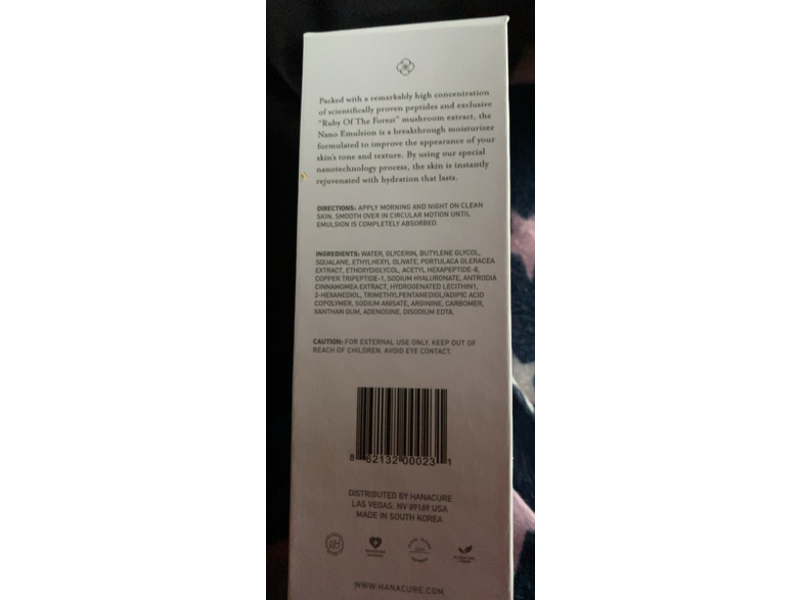 Hanacure Nano Emulsion, 1.35 fl oz/40 mL